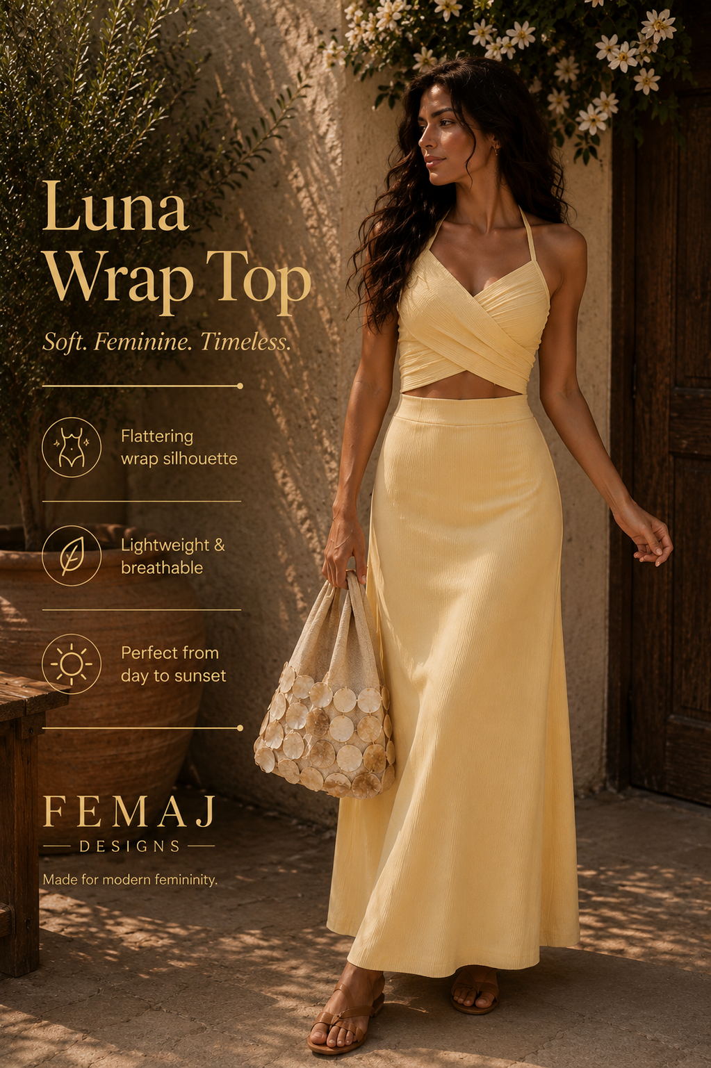 LUNA WRAP TOP